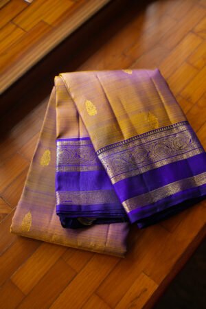 Mustard Gold Pure Kanchipuram handloom saree
