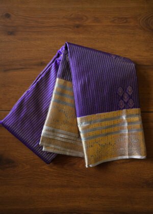 Royal Blue kanchipuram semi silk