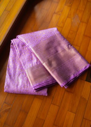 Lavender kanchipuram semi silk