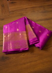 Rani Pink kanchipuram semi silk