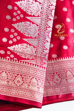 Red Banarasi Silk Saree