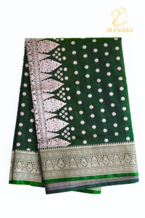 Green Banarasi Silk Saree