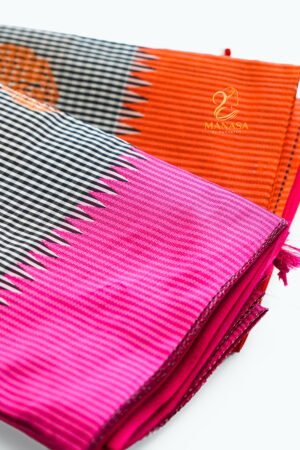 Double Border Check Cotton Silk