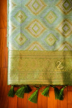 Ocean Blue Cotton Silk