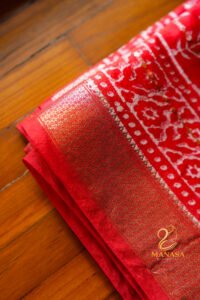 Red Maheswari Silk Saree