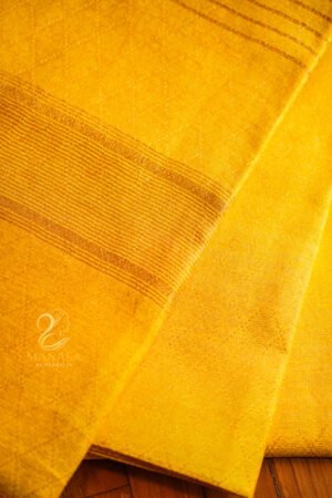 Yellow Bhagalpuri Saree