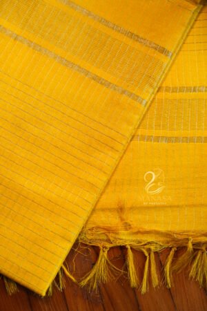 Yellow Soft Cotton Saree