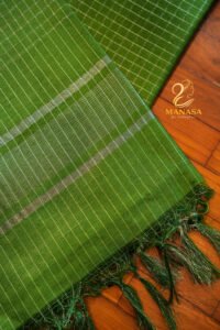 Green Soft Cotton Saree