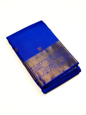 Royal Blue Pure Kanchipuram Saree