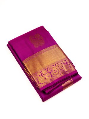 Magenta Pure Kanchipuram Silk Saree