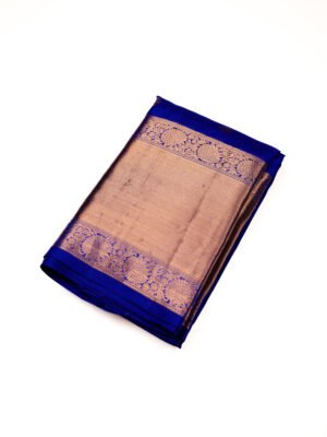 Royal Blue Pure Kanchipuram Silk Saree
