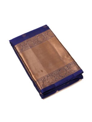 Royal Blue Pure Kanchipuram Silk Saree