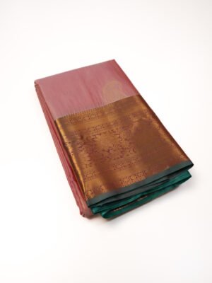 Baby Pink Pure Kanchipuram Silk Saree