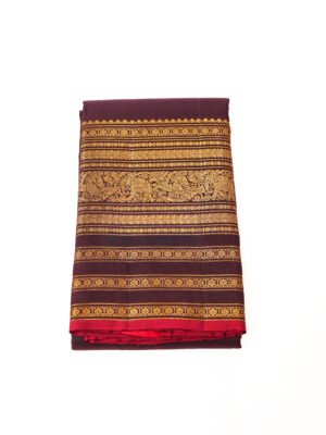 Deep Maroon Pure Kanchipuram Saree