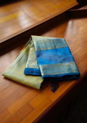 Olive Gold Pure Kanchipuram Saree