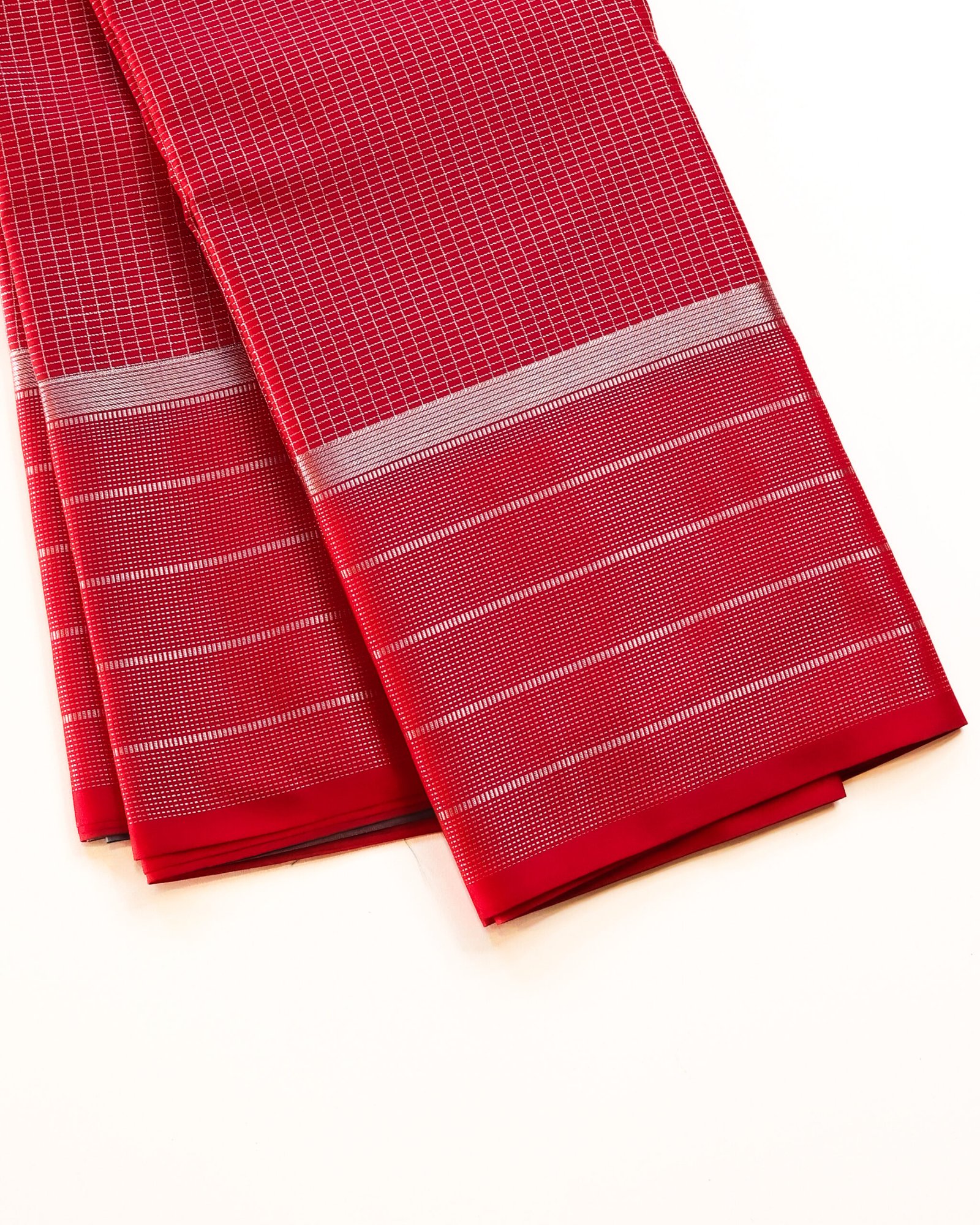 Red Silk Saree - Image 4