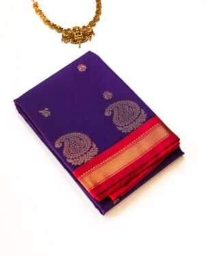 Royal Purple Silk Saree