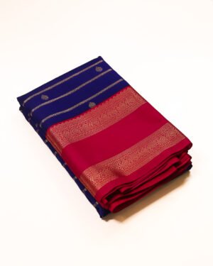 Royal Blue Traditional Silk Saree