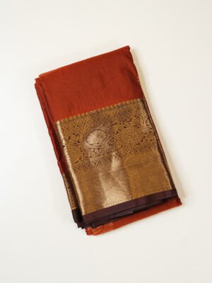 Rust Brown Soft Silk