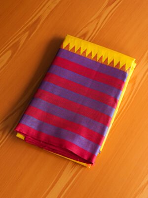 Yellow & Pink Soft Silk