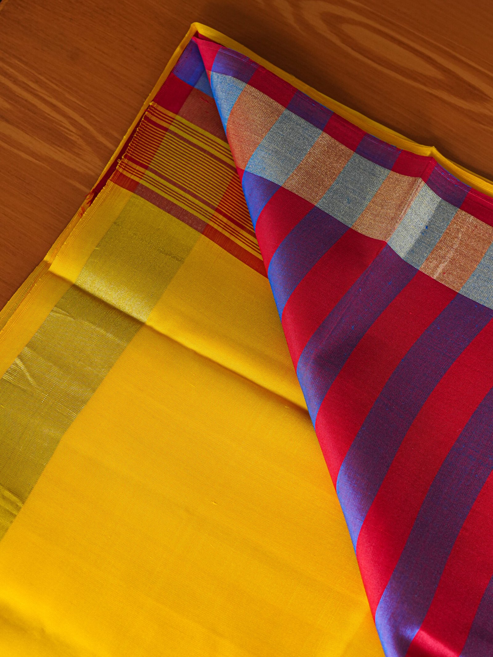 Yellow & Pink Soft Silk - Image 2