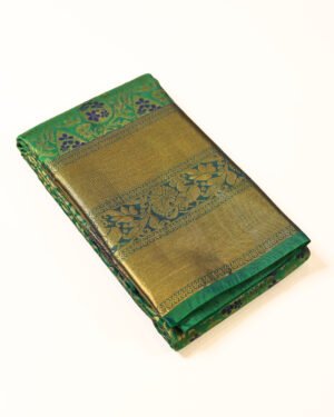 Emerald Green Silk Brocade