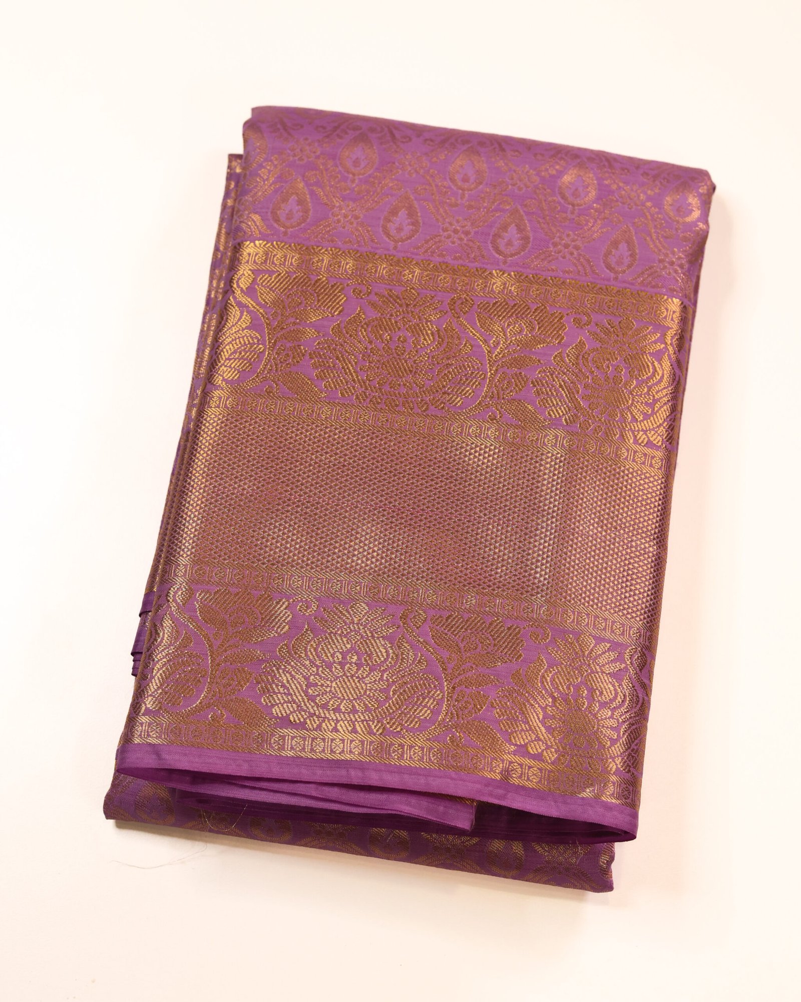 Royal Purple Brocade Saree