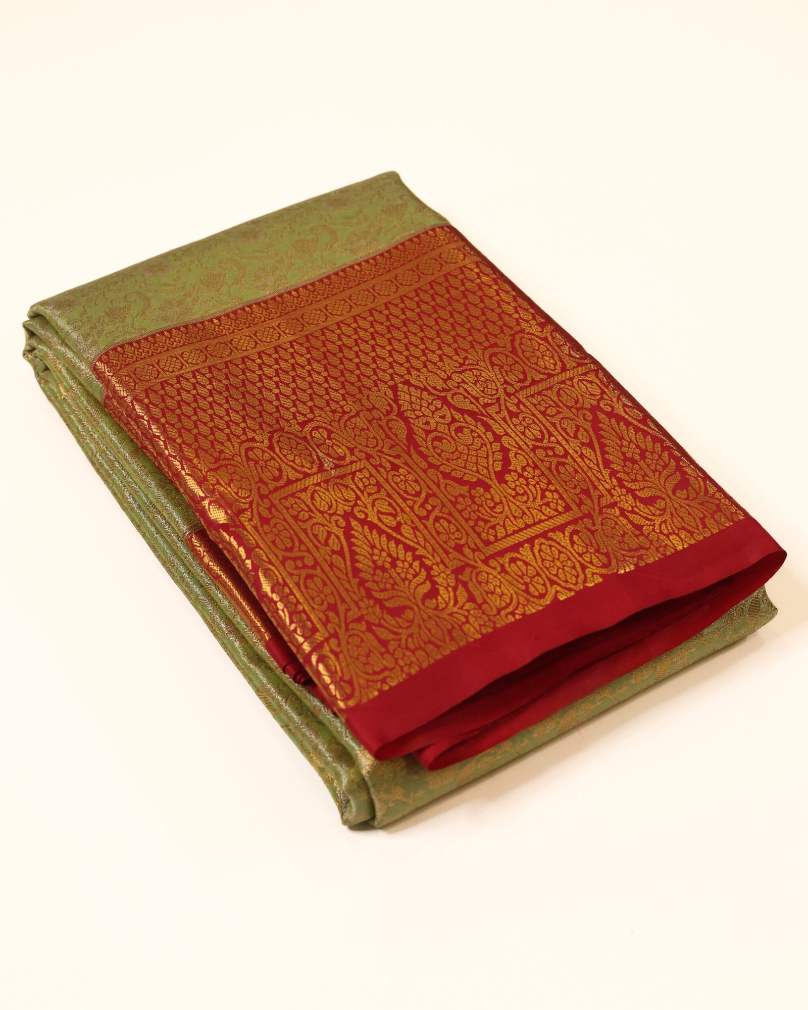 Sage Green Tissue Brocade