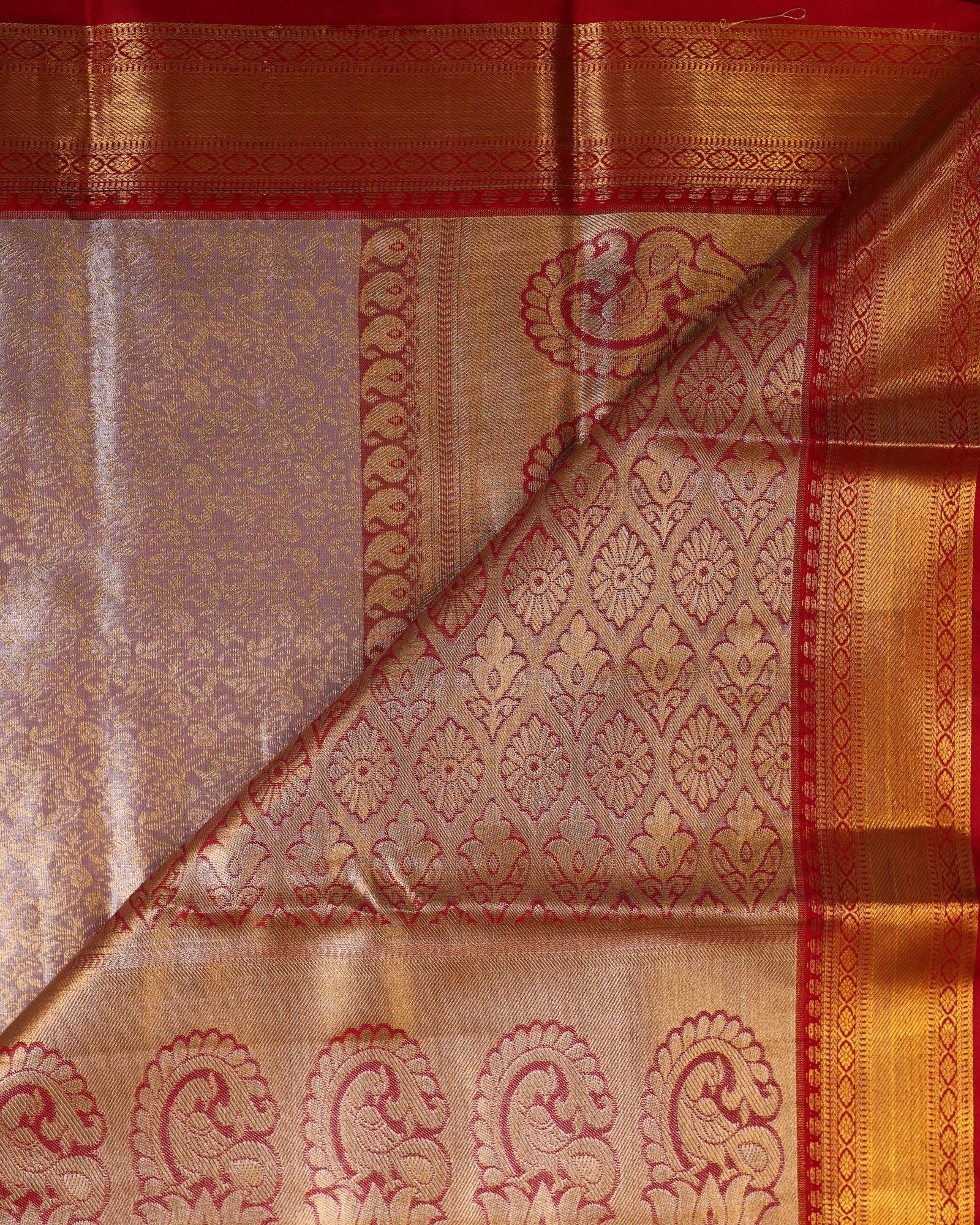 Lavender Silver Tissue Brocade - Image 3