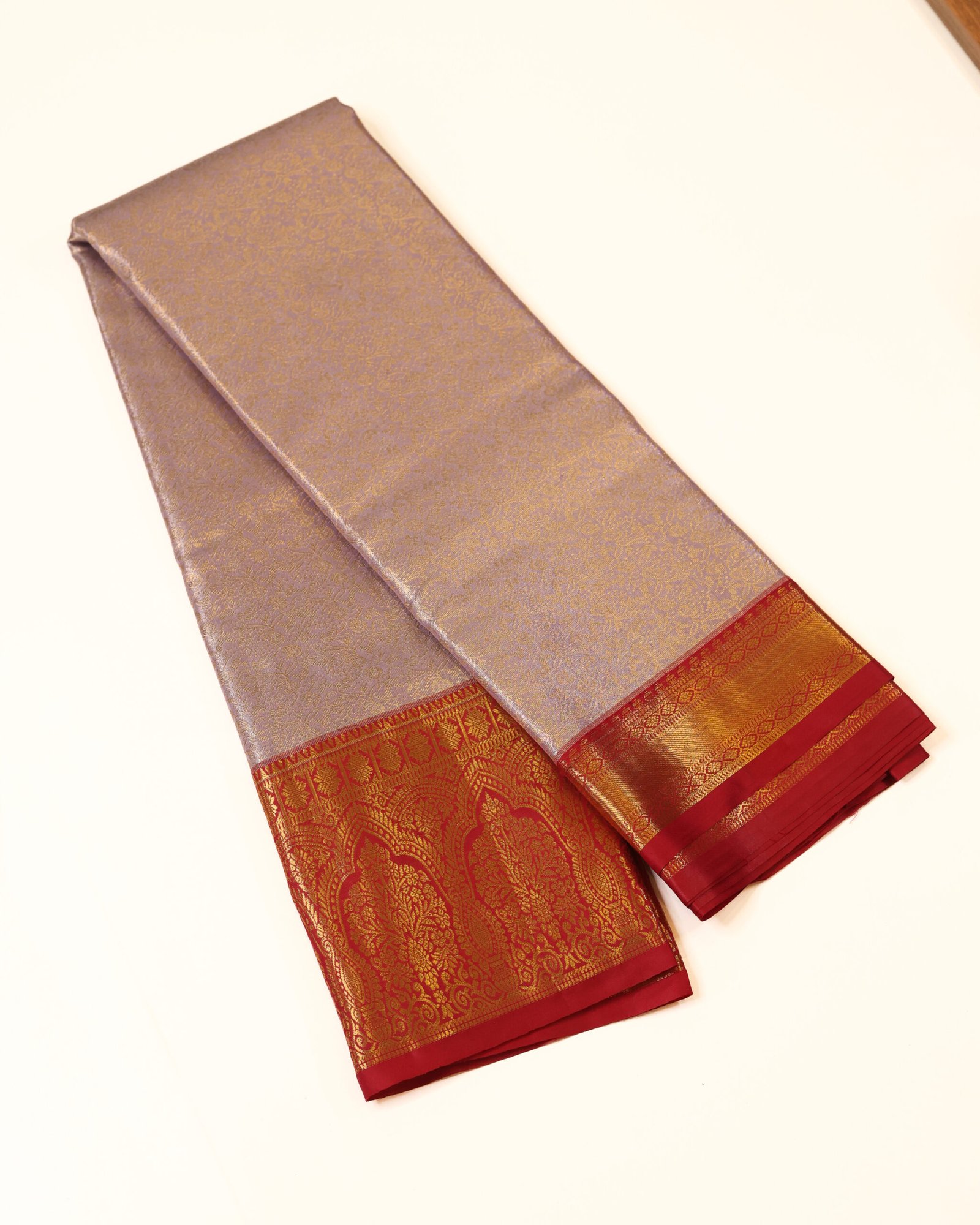 Lavender Silver Tissue Brocade - Image 2