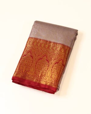 Lavender Silver Tissue Brocade