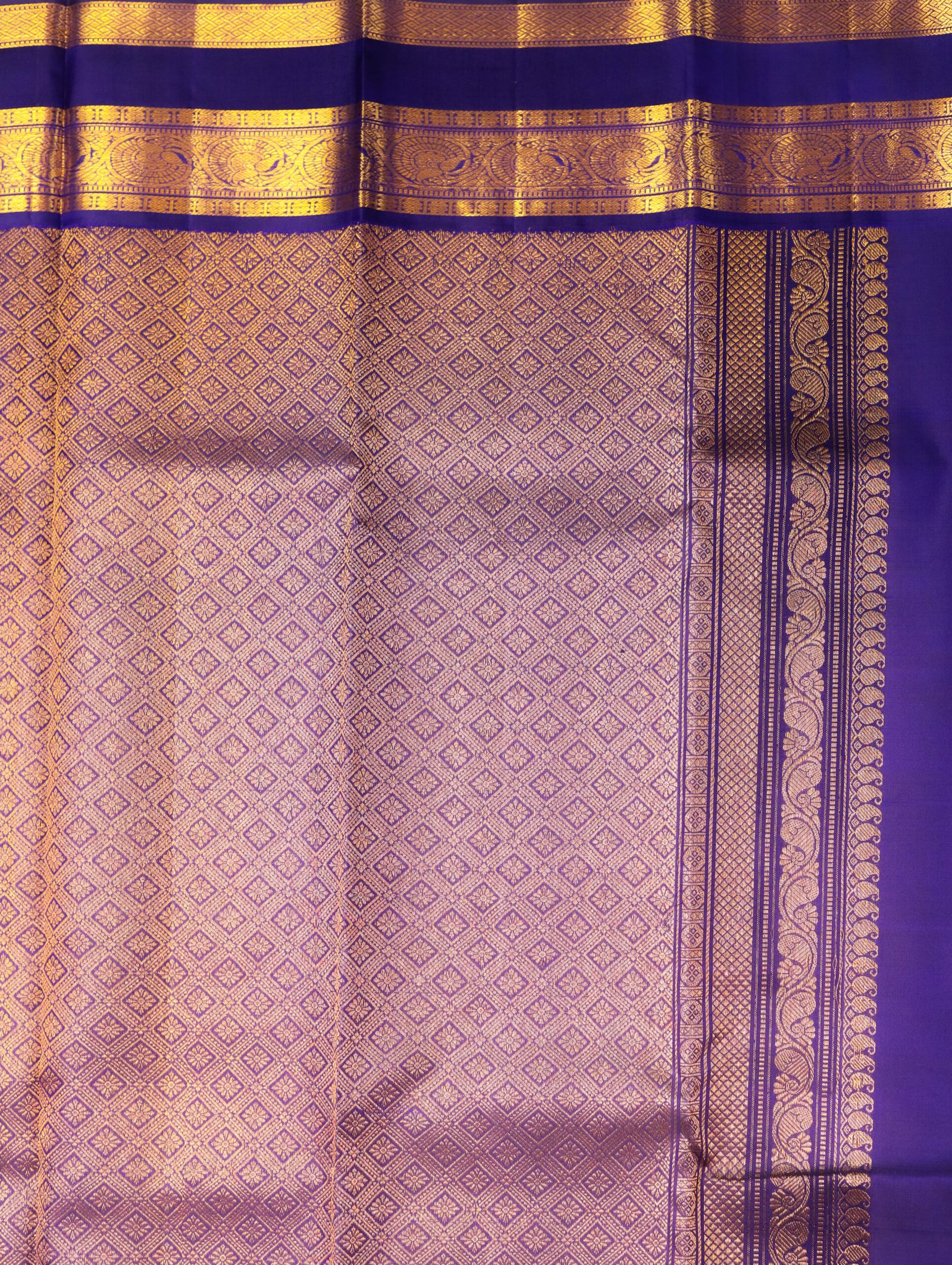 Copper Brown Pure Kanchipuram Saree - Image 2