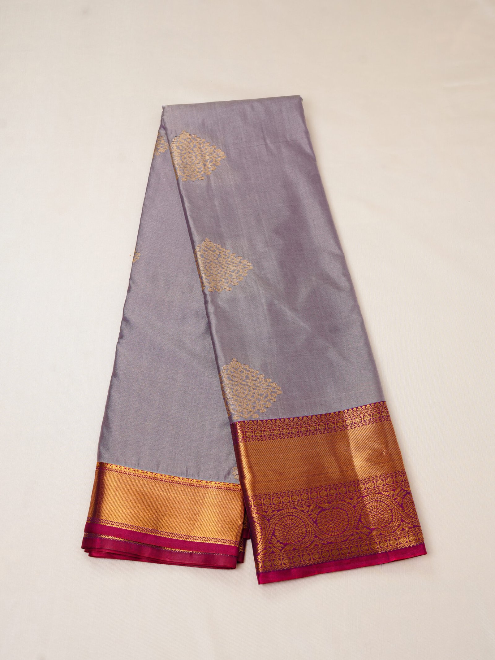Lavender Semi Silk Saree - Image 2