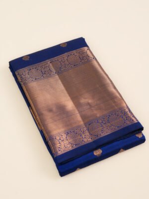 Royal Blue Pure Kanchipuram Silk Saree