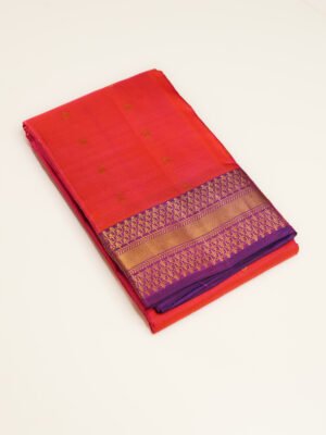Bright Pink Pure Kanchipuram Saree