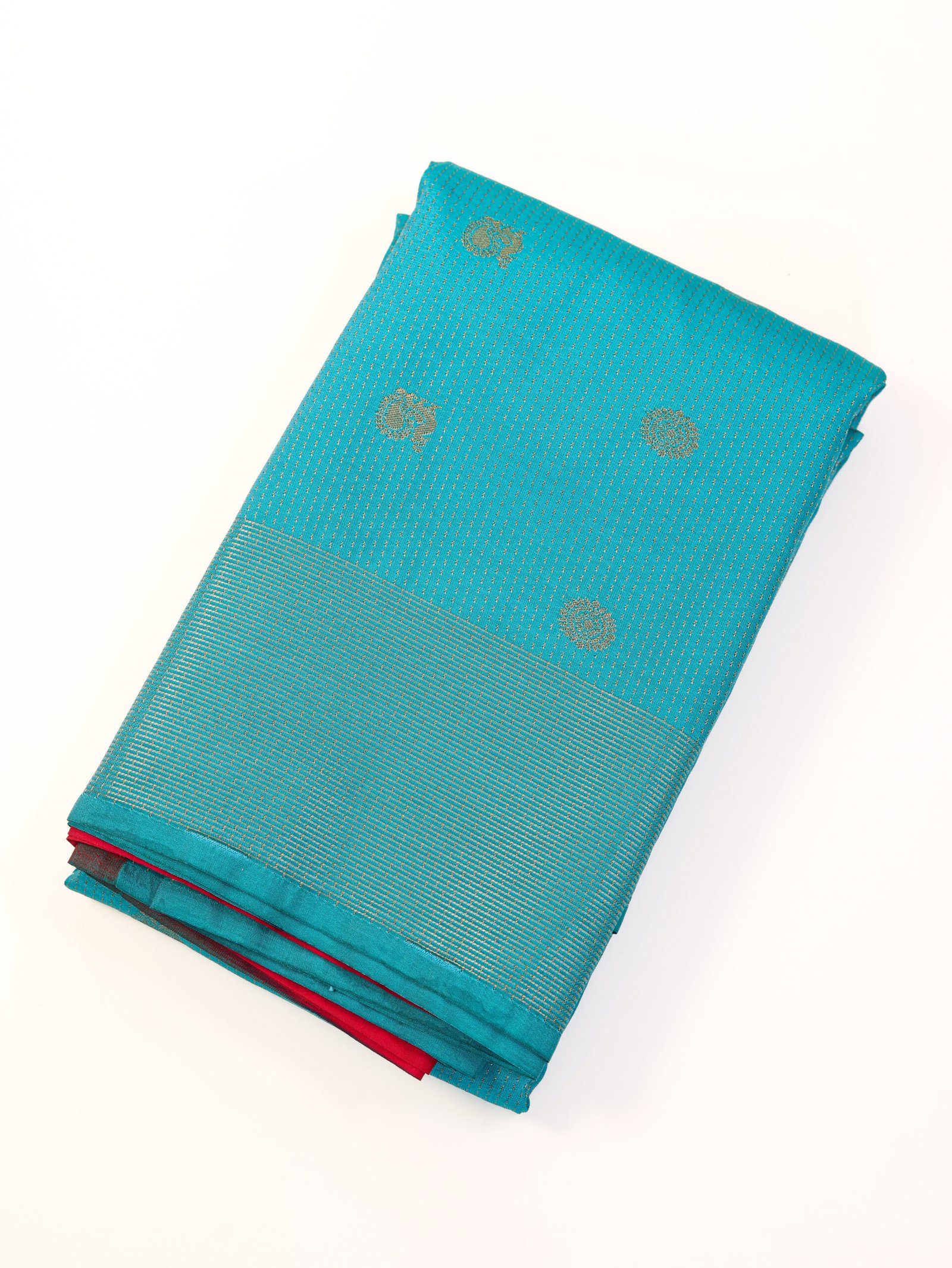 Sky Blue Semi Silk Saree
