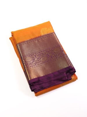 Orange Semi Soft Silk Saree