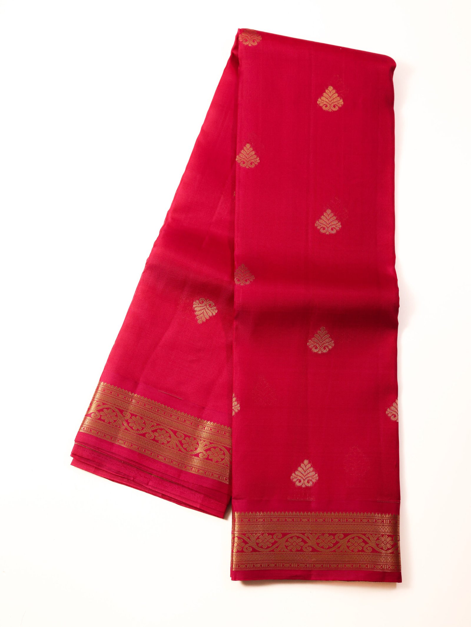 Rani Pink Pure Kanchipuram Silk Saree - Image 3