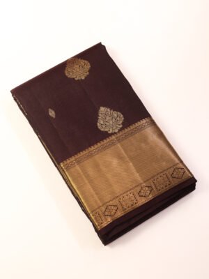 Coffee Brown Pure Kanchipuram Saree