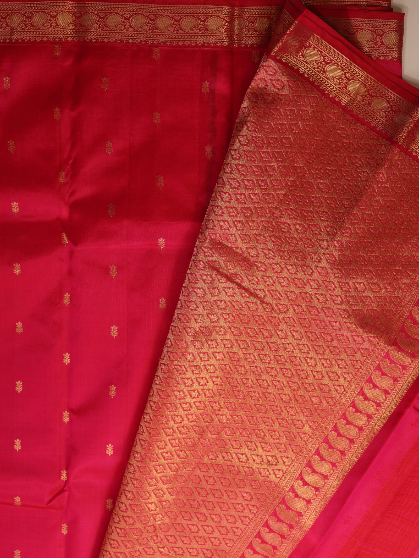 Rani Pink Pure Kanchipuram Saree - Image 2