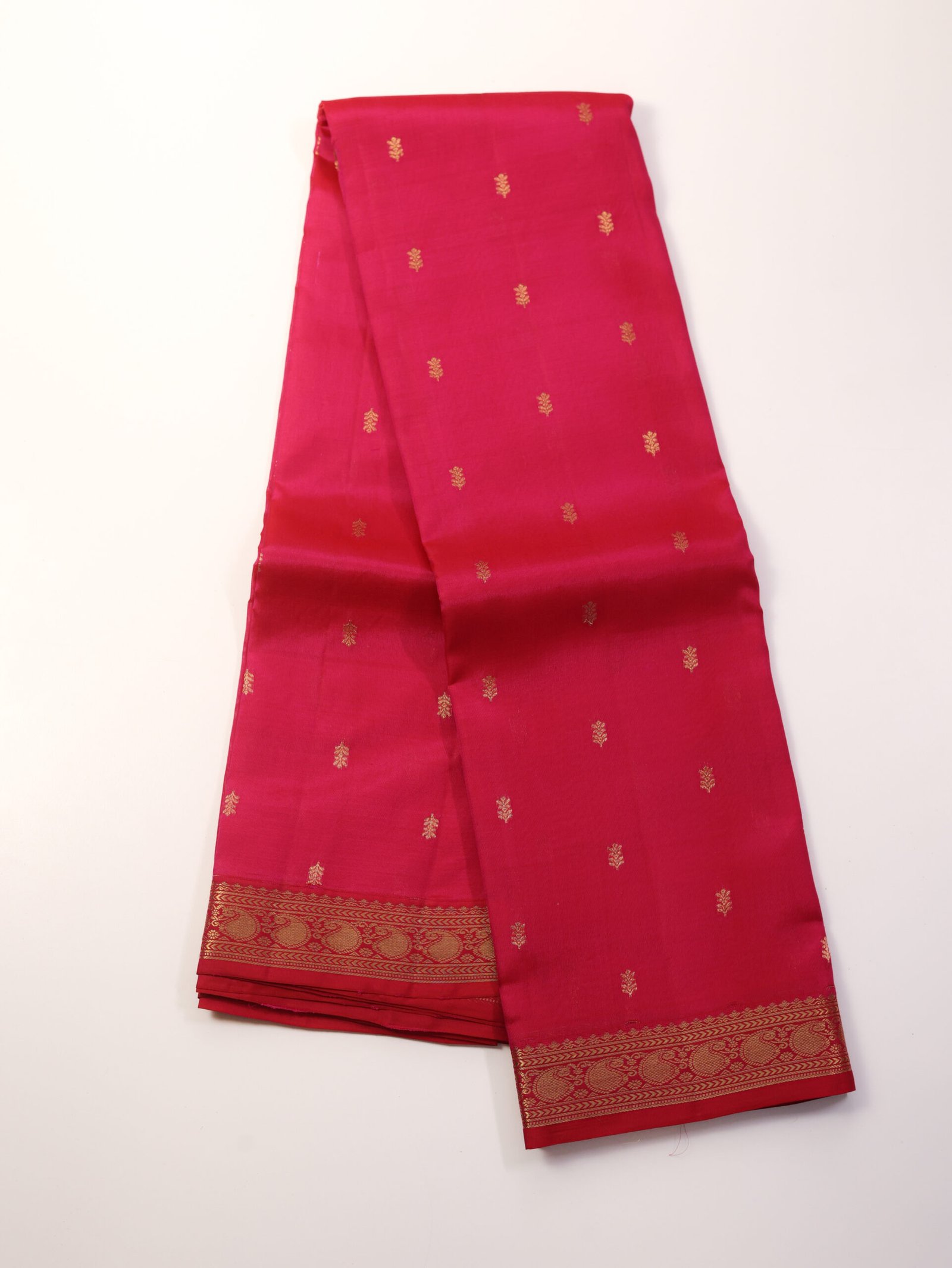 Rani Pink Pure Kanchipuram Saree - Image 3