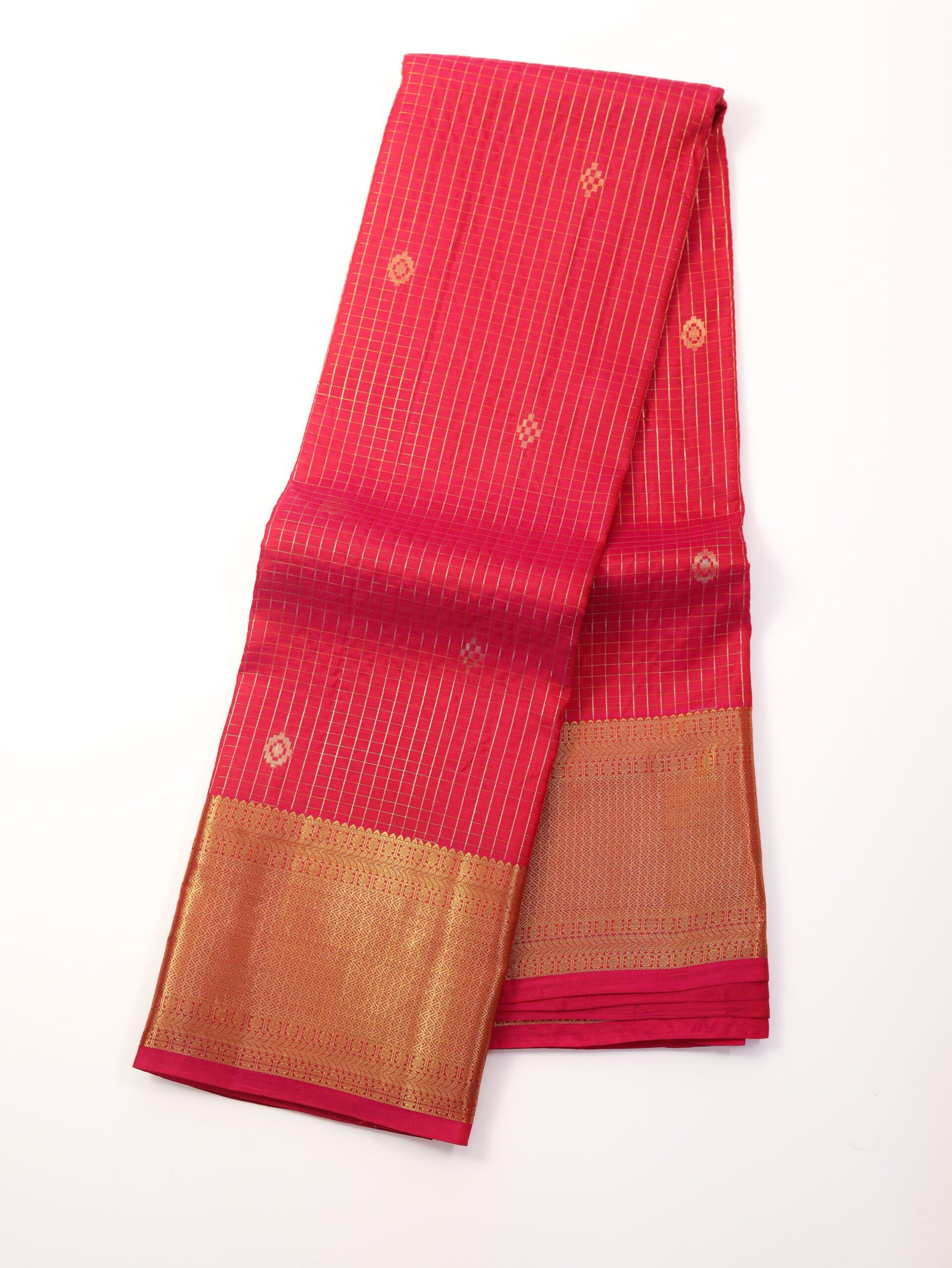 Rani Pink Pure Kanchipuram Silk Saree - Image 3