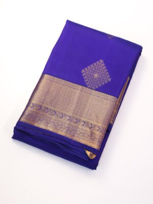 Royal Blue Pure Kanchipuram Saree