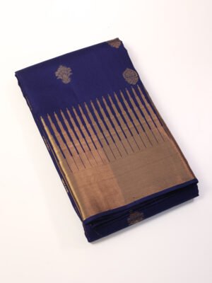 Royal Blue Pure Kanchipuram Saree