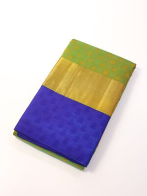 Parrot Green Pure Kanchipuram Saree