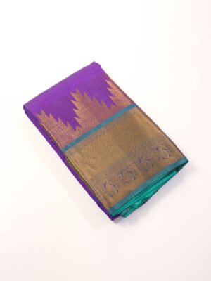 Lavender Purple Pure Kanchipuram Saree