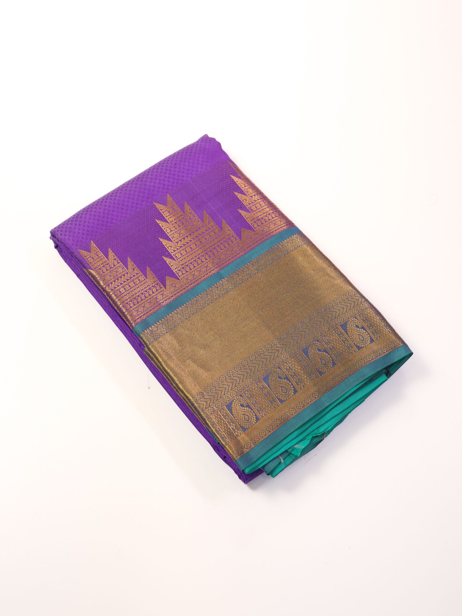 Lavender Purple Pure Kanchipuram Saree