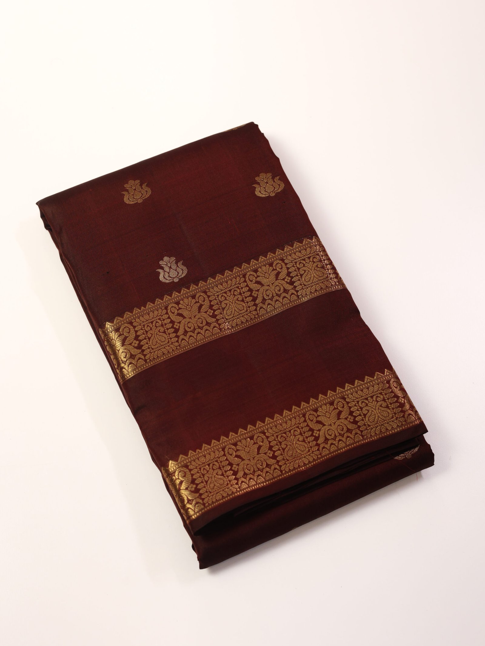 Coffee Brown Pure Kanchipuram Saree