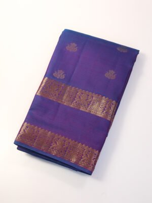 Royal Blue Pure Kanchipuram Saree
