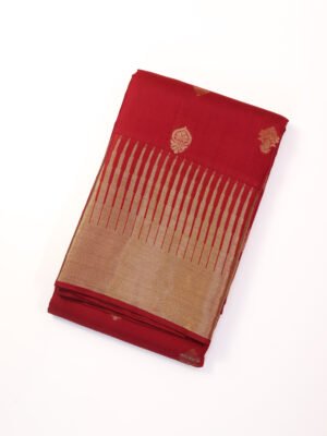 Ruby Red Pure Kanchipuram Saree